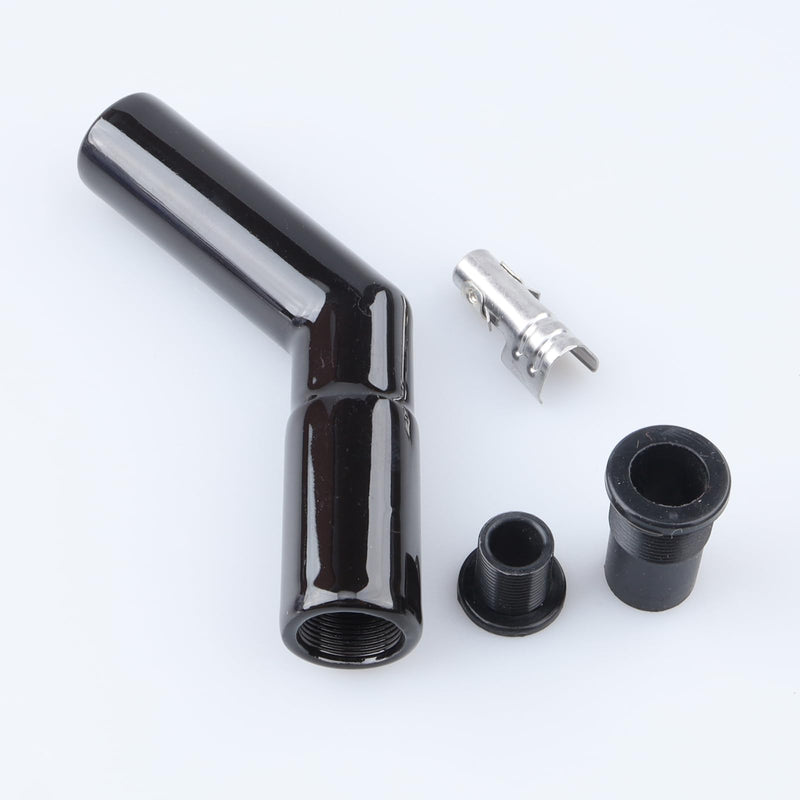 45 Degree Black Ceramic Spark Plug Boot Kits Fit 8 mm Wires 45 Degree - 1PC
