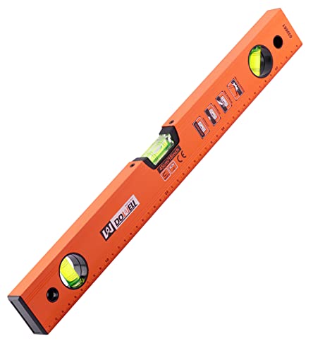 DOWELL 18 Inch Magnetic Spirit Level, Torpedo Level, Leveler Tool 18in(450mm)