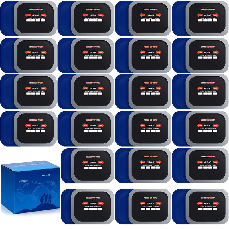 Tallew 60 Pcs Tire Patch Heavy Duty Rubber Patches Radial Repair Patch Tube and Tire Plug Kit Emergency Repair Tool for Puncture Car Truck Bus Tractor Vehicle (2.56 x 3.15 Inch) 2.56 x 3.15 Inch