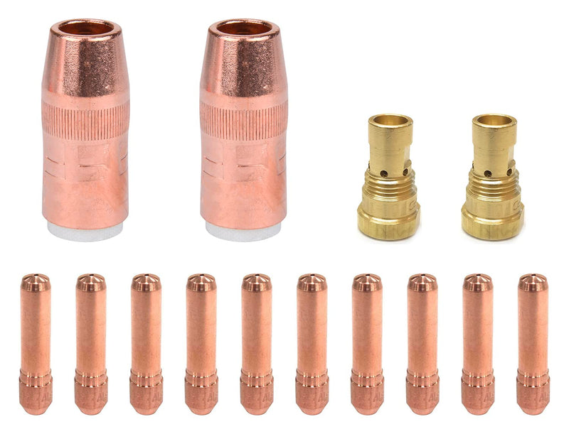 Mig Gun Parts Replacement For Bernard Small Centerfire NS-5818C Nozzle, DS-1 Diffuser & Tips (14-PK .035 KIT) 14-PK .035 KIT