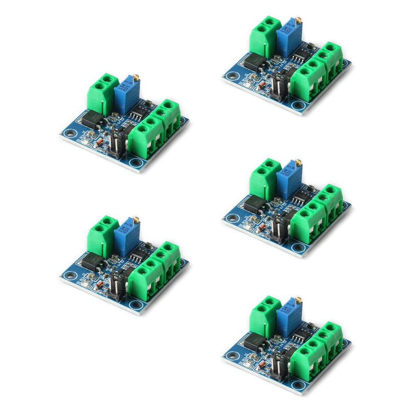 5Pcs PWM to Voltage Module 0%-100 PWM to 0-10V Voltage Signal Converter Voltage Converter Module for PWM Industrial Control