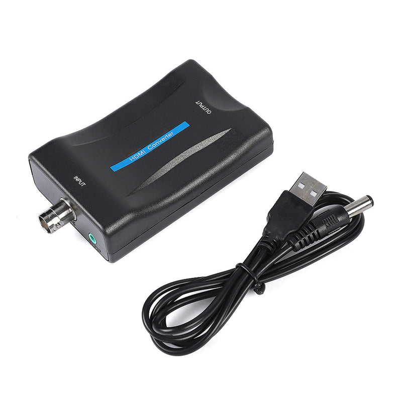 Yosoo Health Gear BNC to HDMI Video Converter, 720p/1080p Switch, Coax to HDMI Transfer for CCTV Security Camera to HD Monitor Projector Computer