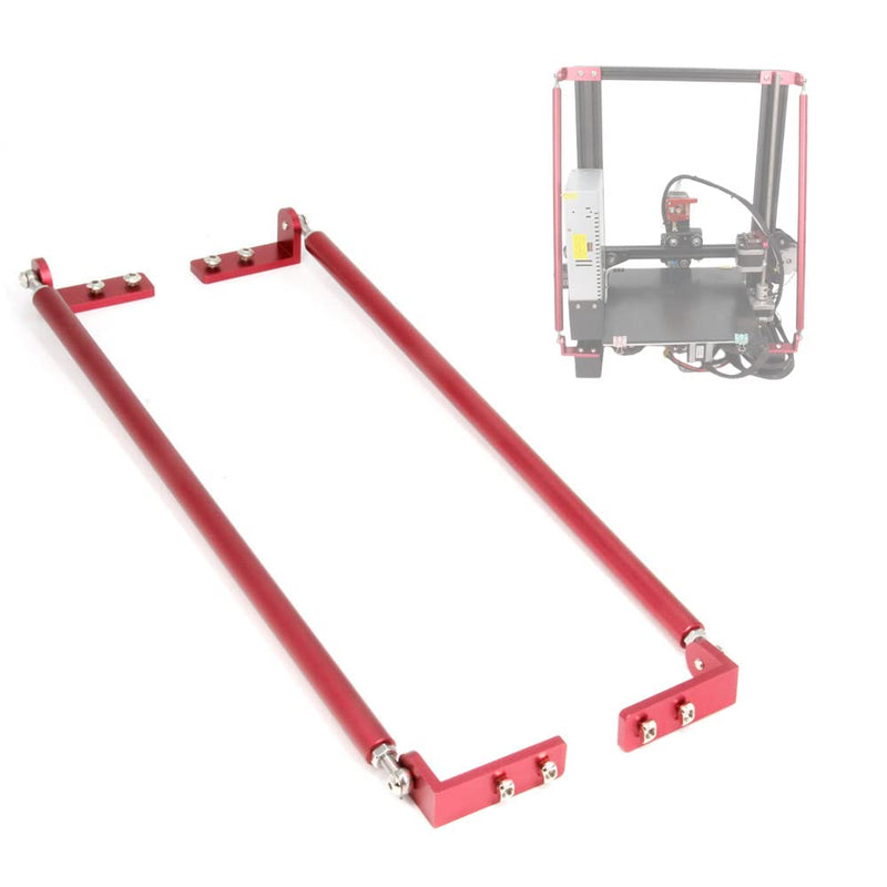 Supporting Pull Rod Kit Aluminum Alloy Upgrade Red Tie Rod Set for Ender 3/Ender 3 V2/Ender 3 pro 3D Printer (365mm/14.4") 365mm/14.4"