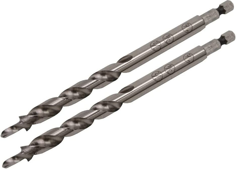 Kreg Easy-Set Pocket-Hole Drill Bit - Precision Drill Bit for Accurate Pocket Hole Drilling - Woodworking Tool - for Materials 1/2" to 1-1/2" Thick - KPHA300-2 Count 2