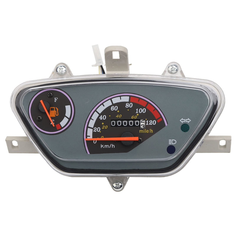 Mokuo Mechanical Motorcycle Speedometer 0-120KM/H Waterproof Odometer Gas Gauge Tachometer for Chinese Scooter TaoTao 50CC Moped Parts