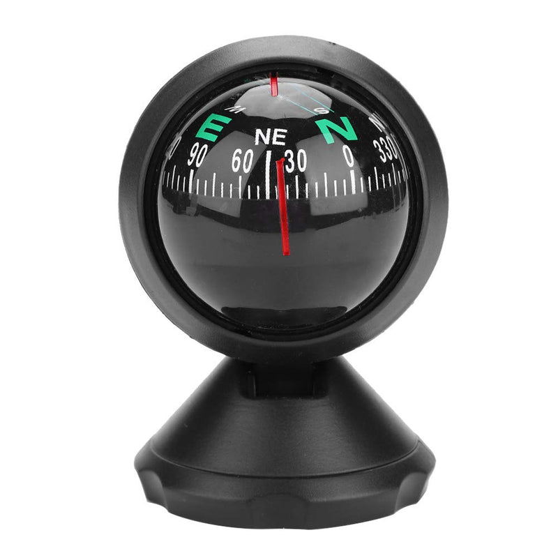 Black Adjustable Ball Night Vision Compass Boat Dash Mount, Adjustable Dash Car for Car Marine Boat Ship