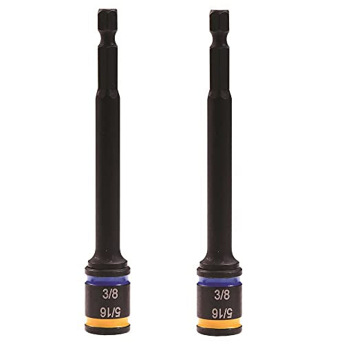 Malco MSHMLC1 4 in. C-RHEX Cleanable, Reversible Magnetic Hex Drivers (5/16″ and 3/8″)- 2 pack