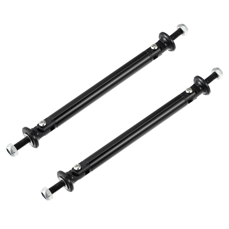 X AUTOHAUX 1pair 100mm 3.94" Splitter Support Rods Adjustable Front Rear Bumper Lip Splitter Strut Rod Tie Support Bars Fit Most Vehicle Black