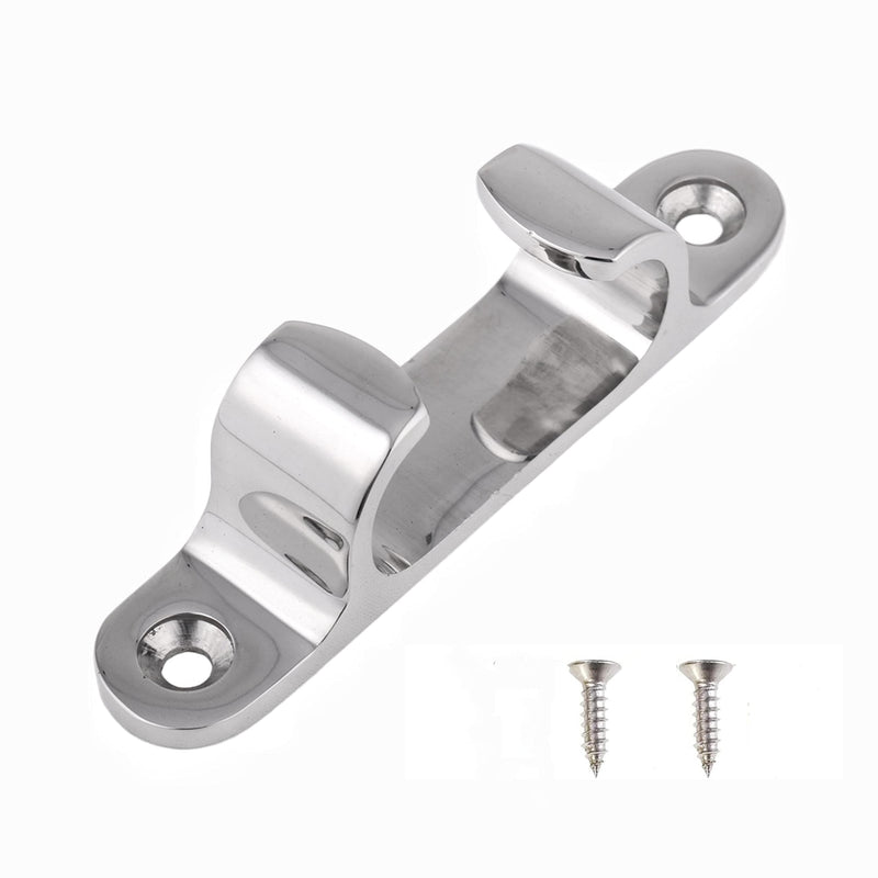 1Piece 4/5/6inch Stainless Steel 316 Straight Fairlead Bow Chock Hardware Fair Leads Line Boat Rope Guide Line Cleat for Marine Yacht W/Fasterners 152mm/ 6"