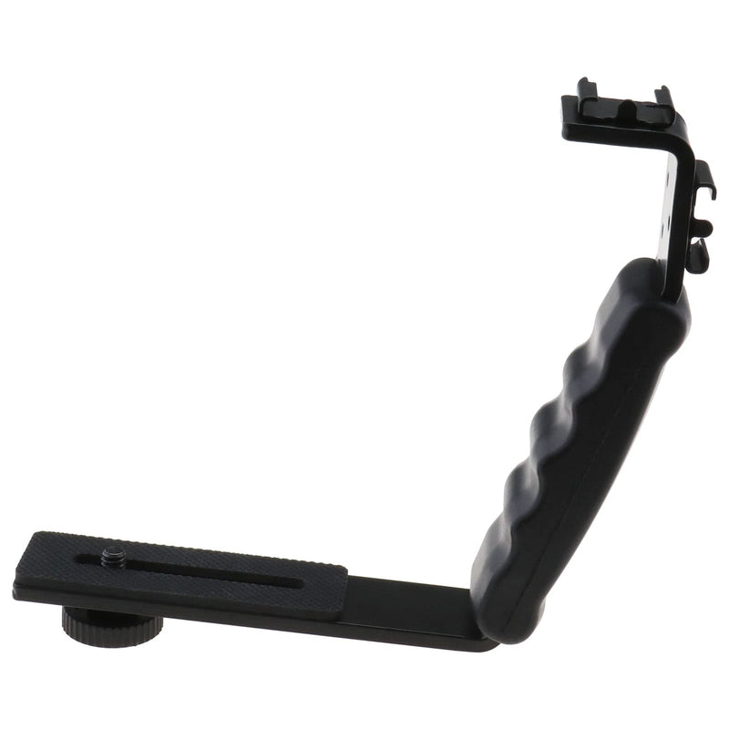 ECSiNG Camera Flash L-Bracket 1/4" Tripod Adapter Quick Release Plate Stand Holder for Gimbal Stabilizers SLR Cameras Video Lamps Microphones Monitors Tripods