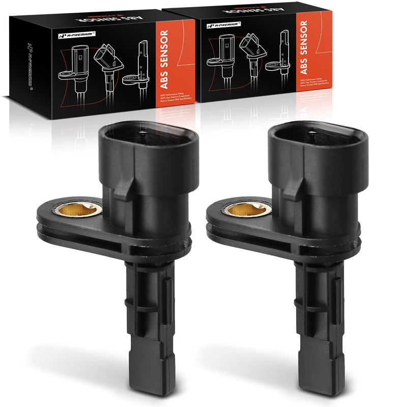 A-Premium ABS Wheel Speed Sensor Compatible with Chevy & Pontiac Models - Caprice 2011-2013, G8 2008-2009 - Rear Driver and Passenger Side, (2-PC Set) Pack of 2
