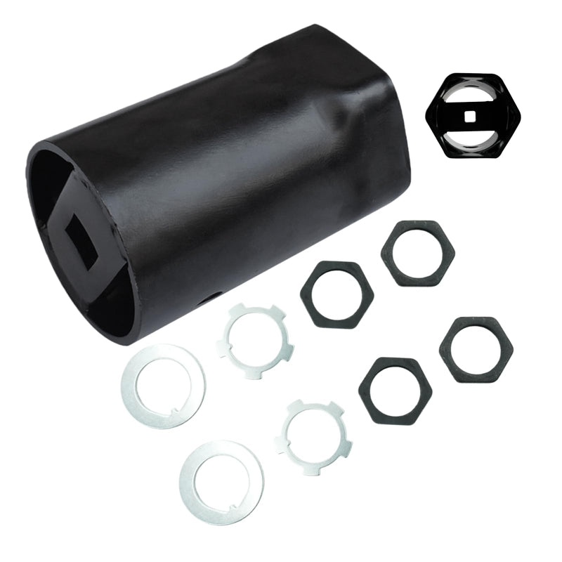 Hub Socket Nut Kit 1/2" Drive 54mm Compatible with Landcruiser Hilux 4x4 for Nissan Patrol, for Toyota FJ LN RN BJ HJ KZN165R T100 LC100 4WD 4X4 Hex Front Wheel Bearing Hub Axle Nut Socket