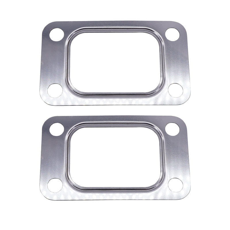 2 Pack T3 Turbo Turbocharger Inlet Gasket Stainless Steel T3/T4 Garrett