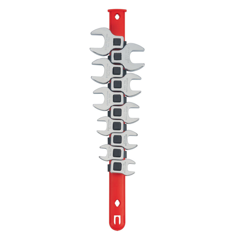 CRAFTSMAN Crowfoot Wrench Set, Open End, MM, 10 Piece (CMMT12053LZ) (Pack of 1)
