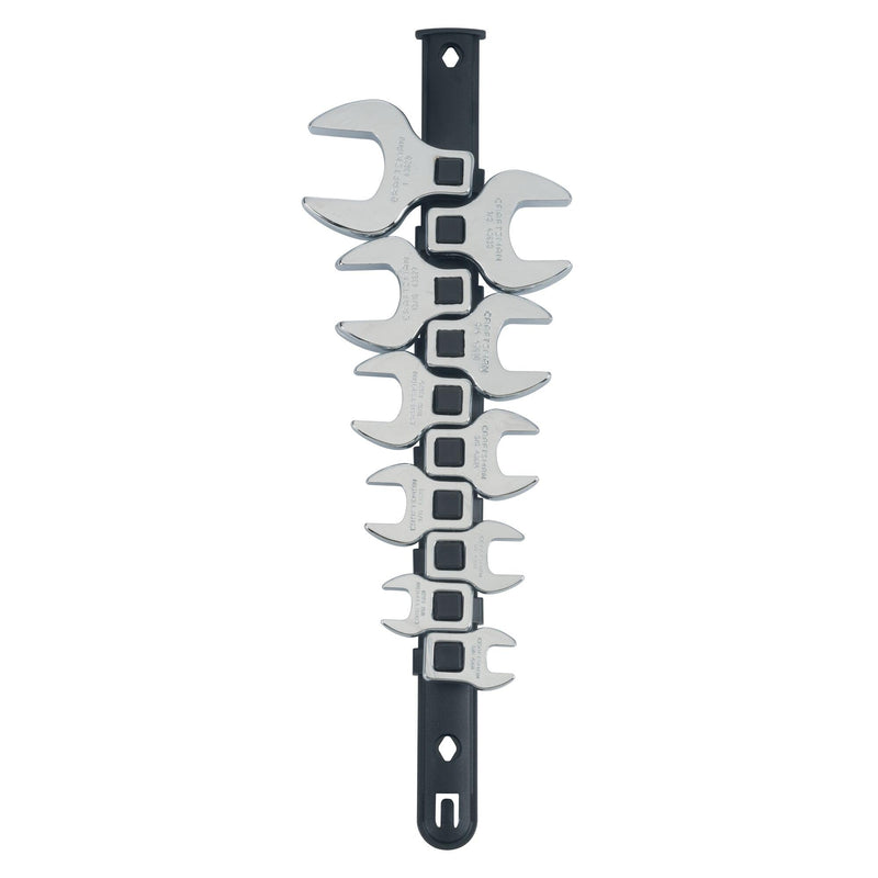 CRAFTSMAN Crowfoot Wrench Set, Open End, SAE, 10 Piece (CMMT12052LZ) 10 Count (Pack of 1)