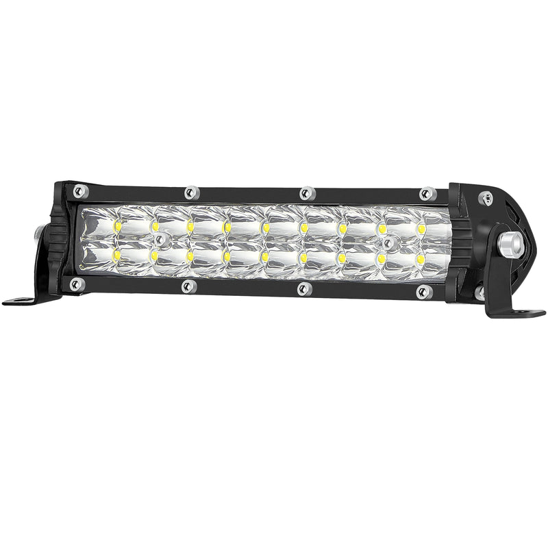 7 Inch Slim LED Light Bar for Truck Tractor, Small LED Pods Off Road Driving Auxiliary Fog Lights 60W 6000lm, Waterproof Flood Work Light Bar for ATV UTV RZR RC RV Lawn Mower Golf Cart E-Bike 7 Inch