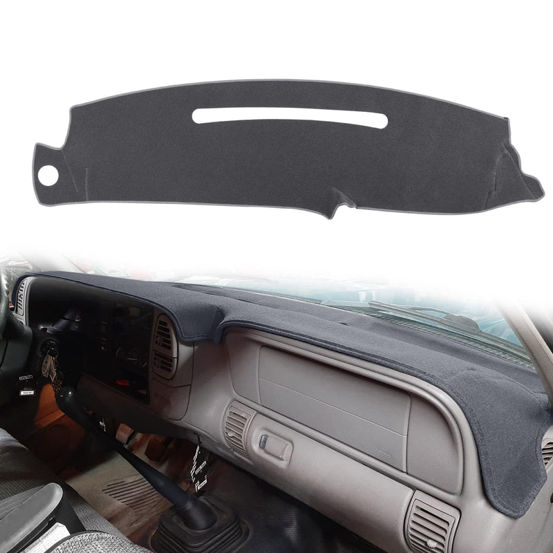 Dash Cover Custom Fit for 1997-2000 Chevy Chevrolet/GMC C1500 C2500 C3500 K1500 K2500 K3500, 1997-1999 GMC Yukon/Chevy Tahoe, 1999-2000 Cadillac Escalade,Dashboard Cover Mat Pad (Gray) Gray