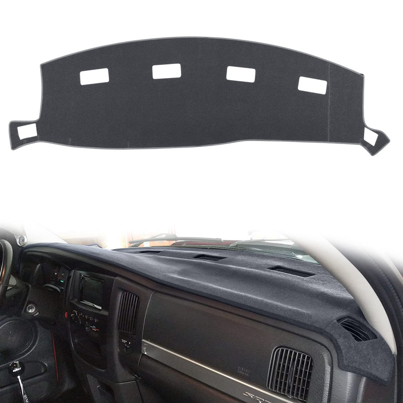 Dashboard Cover Dash Cover Mat Compatible with Dodge Ram 1500 2002-2005,2500/3500 2003-2005(Gray) Gray 02-05 Dodge Ram