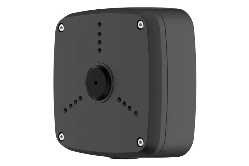 Lorex Outdoor Square Junction Box | 3-Screw Base | Weatherproof Metal Mount | Hidden Cable Management | Ceiling or Wall Mount | for Select Lorex Security Cameras | Black