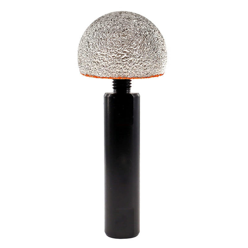 Spherical Diamond Grinding Bit - BRSCHNITT Grinding Trimming Wheel for Stone Flowerpots,Cobblestone,Granite,Marble Rock Planters Diamond Milling Carving DIY Handmade Cutter(50mm) 1 2"(50mm) (with rod)