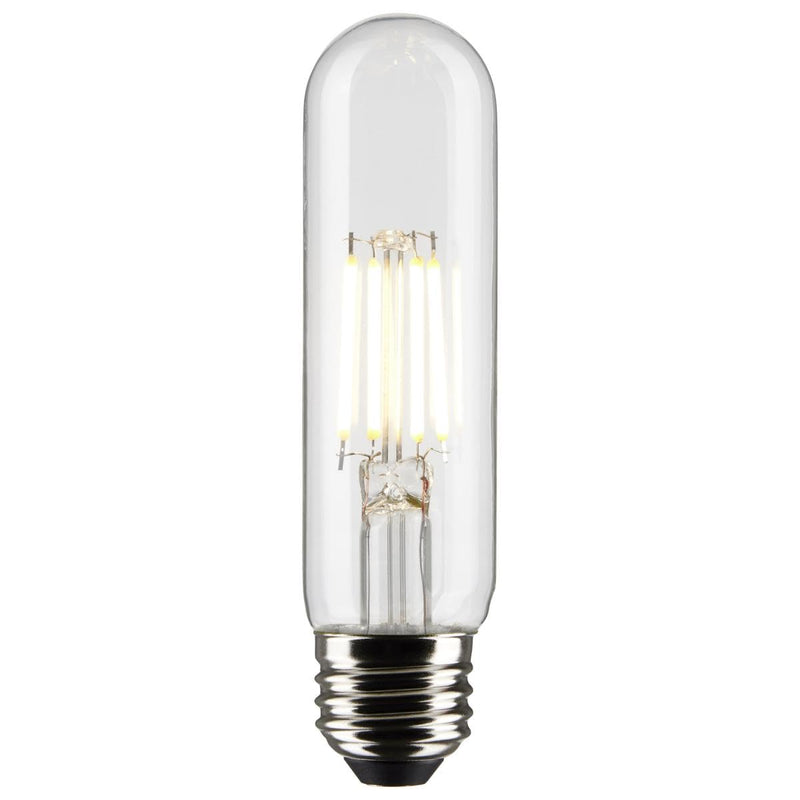 Satco 5.5-Watt LED E26 Light Bulbs, 3000K, 15000 Hour Rating, Dimmable, Wet Location, 6 Pack