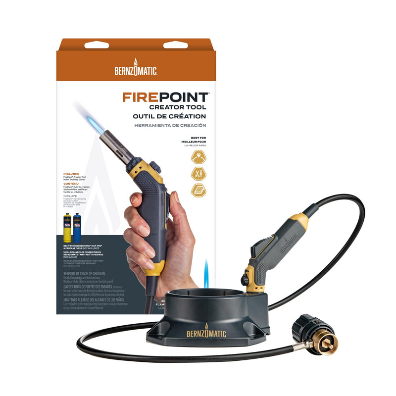 Bernzomatic FirePoint Creator Tool, Precision Flame Hand Torch for use with Bernzomatic MAP-Pro or Propane Fuel (Firepoint Tool) Firepoint Tool