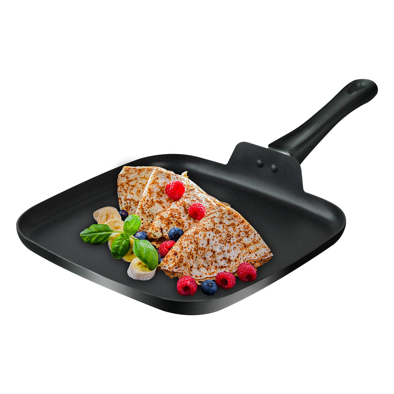 10 Inch Square Griddle Pan, Nonstick Grill Pan for Cooking Eggs, Omelettes, and More, Griddle Cookware, PFOA Free 10" Grill Square Pan