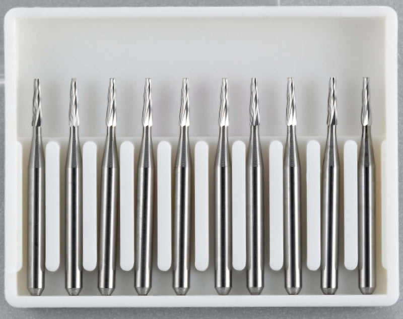 Windshield Repair Drill Bit Set 10 Pack with Collet - Carbide Tungsten Drill Bits for Glass Rock Chip and Crack Repair - Case for windshield drill bits included with set