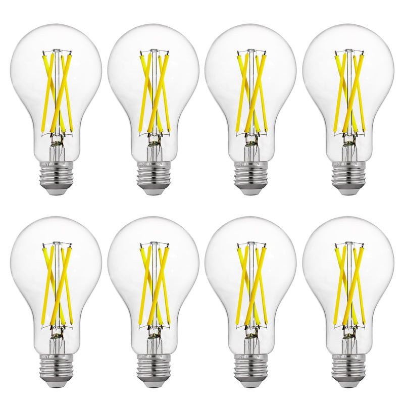 FLSNT 100W Equivalent LED Edison Bulbs, 5000K Daylight, 12W Dimmable A21 LED Light Bulbs, 1600LM, CRI90, E26 Base, 8 Pack 100w 5000k Daylight 8 Count (Pack of 1)