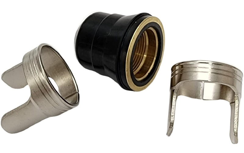 3-Piece kit compatible with Harbor Freight Titanium 45A Plasma Cutter 1-piece Retaining cap and 2-piece double pointed spacers