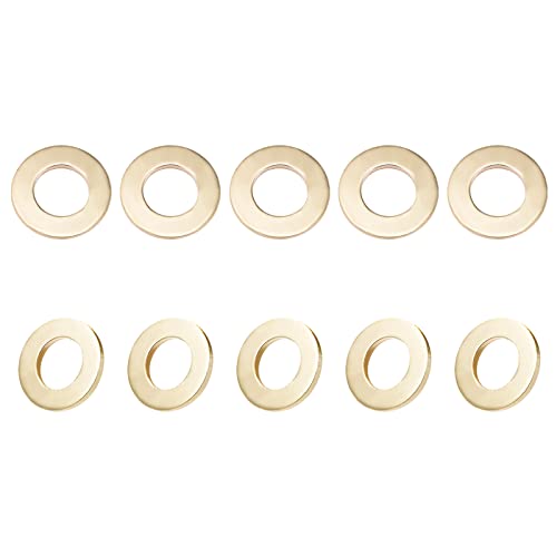 DTGN 16.5mmx30mmx3mm(IDxODxT) Flat Brass Sealing Washers - 20Pack - Good for Industrial Machinery M16 Screws - Brass Flat Ring Gasket 16.5x30x3mm 20