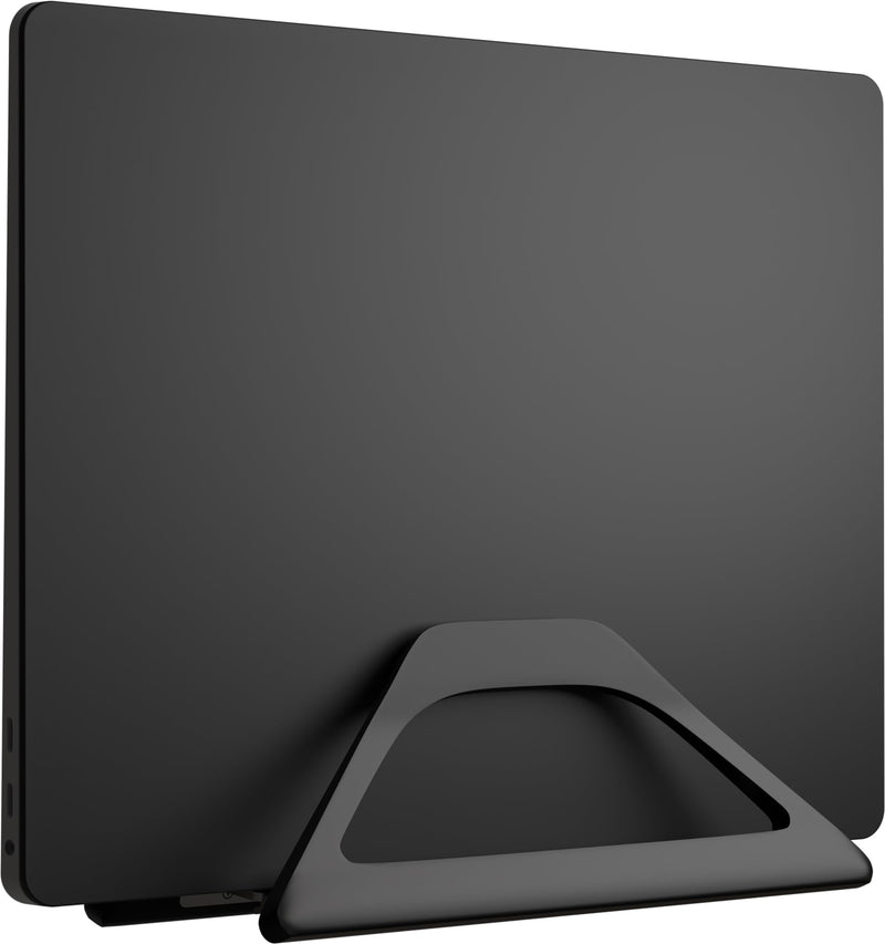 Elestoria Vertical Laptop Stand Holder- Adjustable Laptop Holder Vertical fits All MacBook, Chromebook & Gaming Laptops - Black