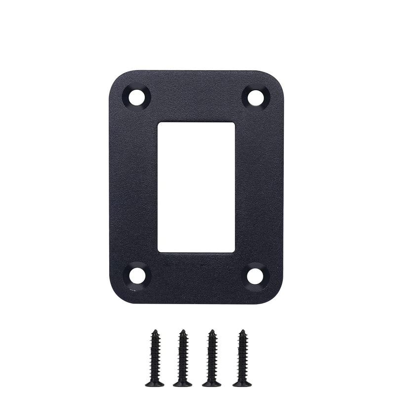 MIIGII Switch Panel, 1 Gang Rocker Toggle Switch Aluminum Housing Bracket for Car Truck Marine Boat RV Vehicle, Waterproof Panel