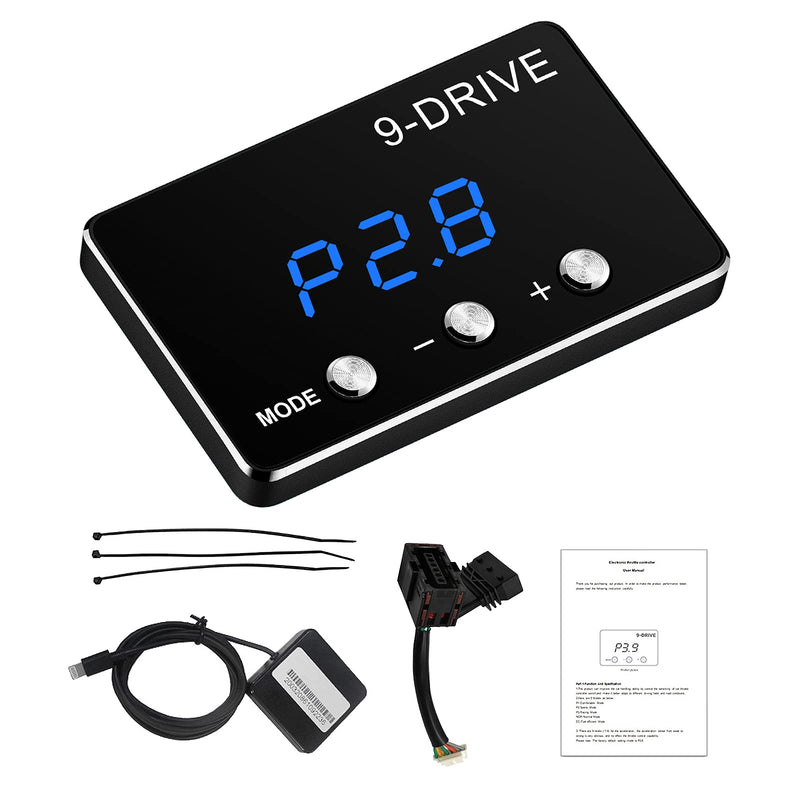 Throttle Response Controller 9 Drive Modes Smart Electronic Racing Accelerator Compatible with Dodge Challenger Ram Jeep Cherokee KJ KK Wrangler JK Maserati Ghibli 807