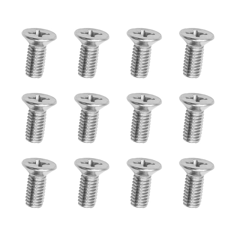 12PCS Stainless Steel Brake Disc Rotor Screws, 93600-06014-0H, Retaining Hardware Bolts Screw Kit for Front and Rear, Car Replacement for Acura, K3, City, Civic, Accord, Odyssey 12 PCS