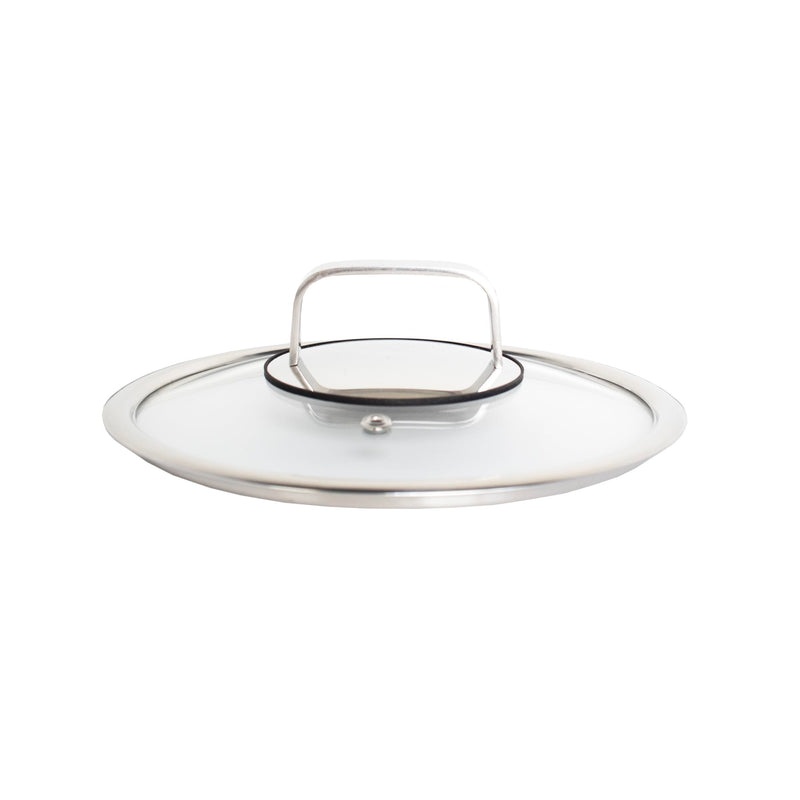 LIVWELL DiamondClad 8-Inch Tempered Glass Lid with Stay-Cool Handle | Compatible with Hybrid Sauté Pan & Frying Pan | PFOA & PFAS-Free | Dishwasher Safe