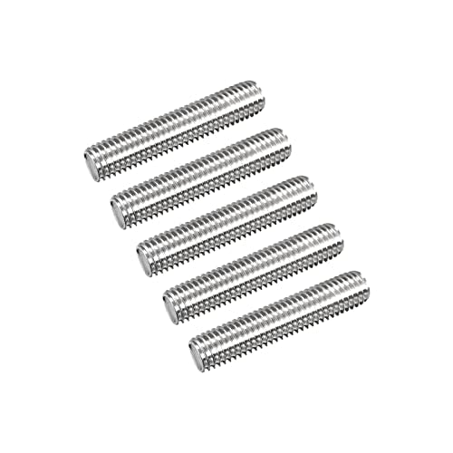 MECCANIXITY Fully Threaded Rod M10 x 50mm 1.5mm Thread Pitch 304 Stainless Steel Right Hand Threaded Rods Bar Studs 15 Pack