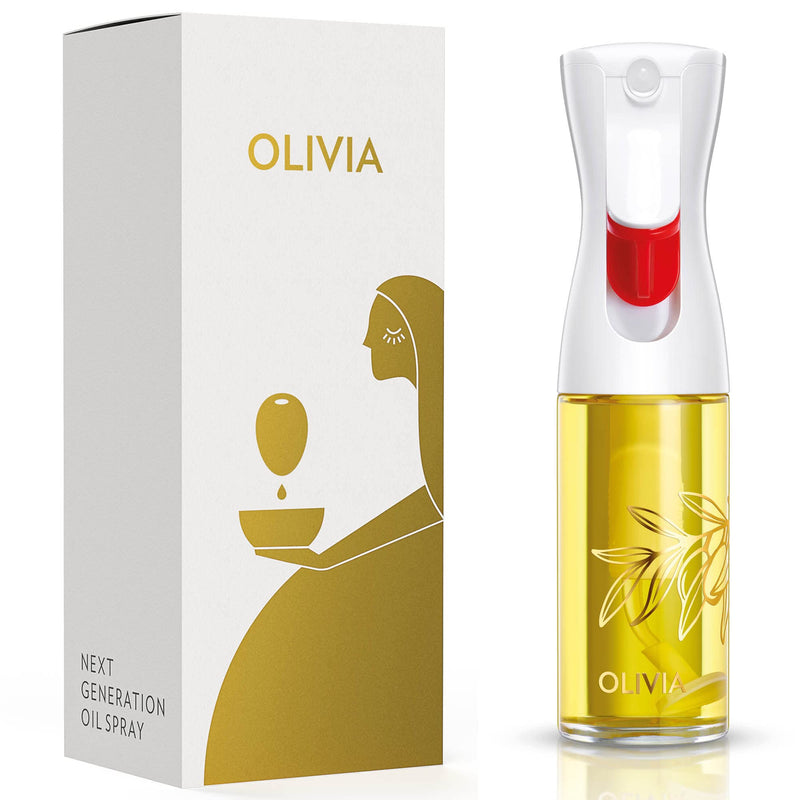 FLAIROSOL OLIVIA. The Original Advanced Oil Sprayer for Cooking, Salads, BBQs and More, Continuous Spray with Portion Control, Trusted by Chefs. Patented Technology. (Glass Bottle) (Golden Leaves) Golden Leaves