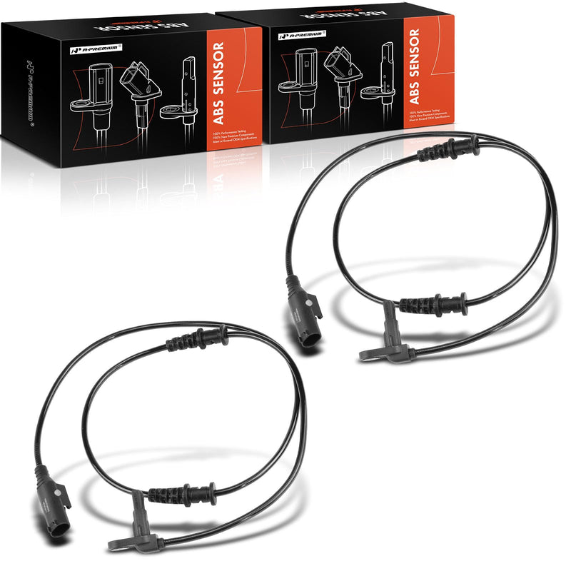 A-Premium ABS Wheel Speed Sensor Compatible with Freightliner & Mercedes-Benz Models - Sprinter 2500/Sprinter 3500 2010-2018 - Front Driver and Passenger Side, (2-PC Set), Replace# 9069050601