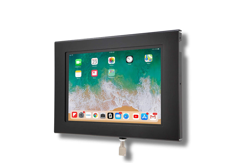 TABcare Locking Security Metal Case for Apple iPad 10 10.9" 2022, iPad 11" 2025 Tablet for Kiosk, POS, Store, Show Display (Black) Black iPad 10 10.9" iPad 11