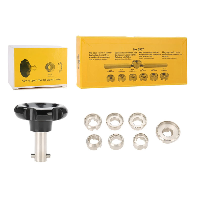 Watch Repair Tool & Kits, 5537 Watch Back Case Opener With 7 Dies, Watch Battery Replacement Tool Watch Watchmaker Repair Tool for Rolex Watch