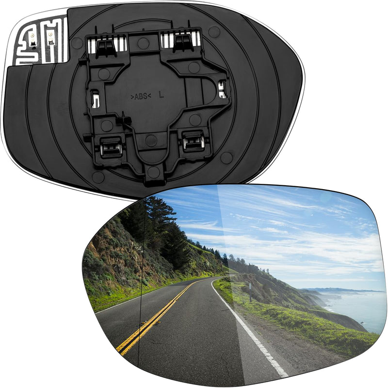 Driver Side Mirror Replacement for Honda Odyssey 2014 2015 2016 2017 Mirrors Glass - Mirror Glass, Left Side Rear View Mirrors with Heated Driver Side (Left)