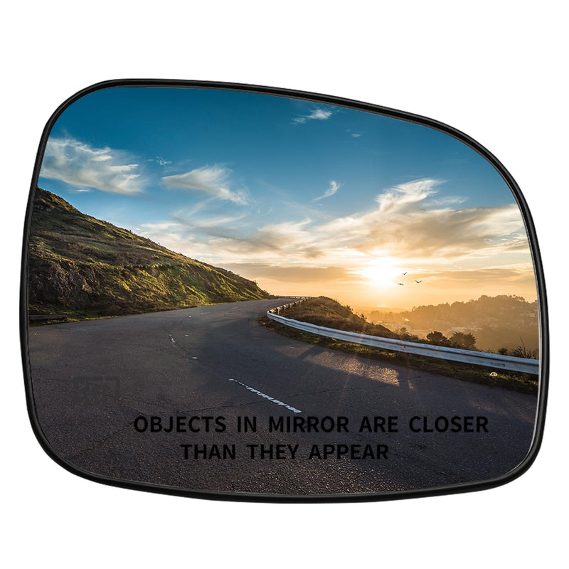 Passenger Side Mirror Replacement for Chrysler Town Country 2008-2016, Dodge Grand Caravan 2008-2020, RAM CV 2012-2015, VW Routan 2009-2014 - Right Side Rear View Mirrors Glass with Heated Passenger Side (Right)