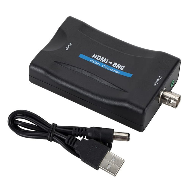 HDMI to BNC Adapter Audio Signal Converter Adapter Stereo Audio Converter 3.5mm for HDMI Video to Display on Regular Televisions