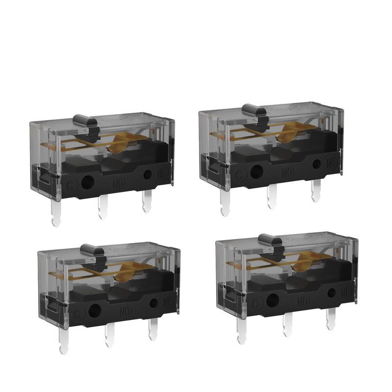 KAILH GM4.0 GM8.0 Micro Switch 60M 80MLife Gaming Mouse Micro Switch 3 Pin Black Mice Left Right Button GM 4.0 8.0 (Black 10pcs GM8.0) Black 10pcs GM8.0