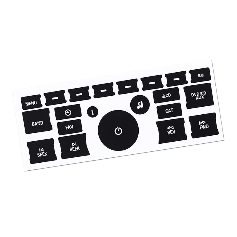 AC Dash Button Repair Kit, Replacement AC Dash Button Sticker Repair Kit, AC Dash Button Sticker Repair Kit Best for Fixing Ruined Faded A/C Control Buttons, Car SUV Truck Accessories (21 Key) 21 Key