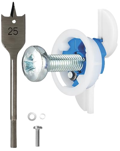 Gripit Blue Drywall Anchors | Pack of 4 (Up to 205Ibs/93kg) | Heavy Duty Drywall Anchors | Wall Anchors & Screws for Drywall | Anchors Screws Kit | Plaster Wall Anchors | 1" Inch Drill Bit | Reusable 1" / 25mm (Holds 205lbs/93kg)