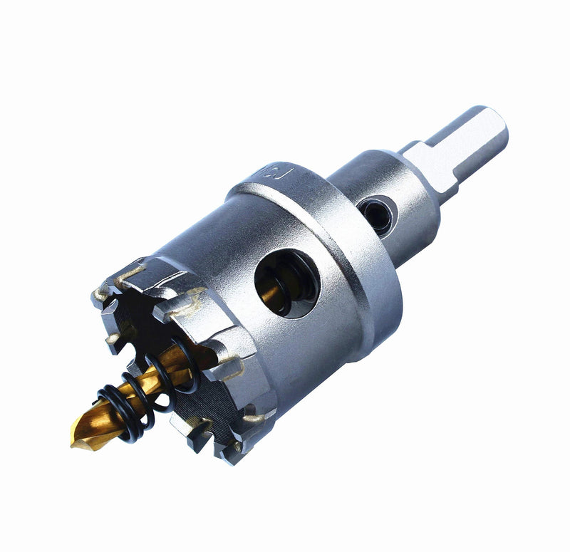 McJ Tools 30mm TCT Hole Saw Long Tungsten Carbide Tipped Hole Saw Set, Hole Cutter Heavy Duty for Stainless Steel,Pilot Drill bit for Stainless Steel, Iron, Aluminum, Alloy,Standard, and Metric Sizes Metric System