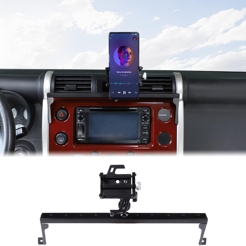 Car Instrument Panel Track Cell Phone Mount Compatible with Toyota FJ Cruiser 2007-2021+, Multifunctional Dashboard Clip Air Vent Panel Universal Mobile Phone Holder Navigation Bracket Accessories Style D