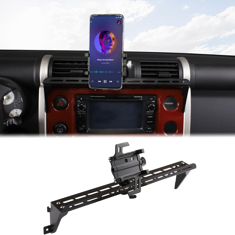 Car Phone Mount Compatible with Toyota FJ Cruiser 2007-2021+, Instrument Panel Track Mobile Phone Holder, Dashboard Clip Air Vent Panel Handsfree Cell Phones Stand Navigation Bracket Accessories Style D